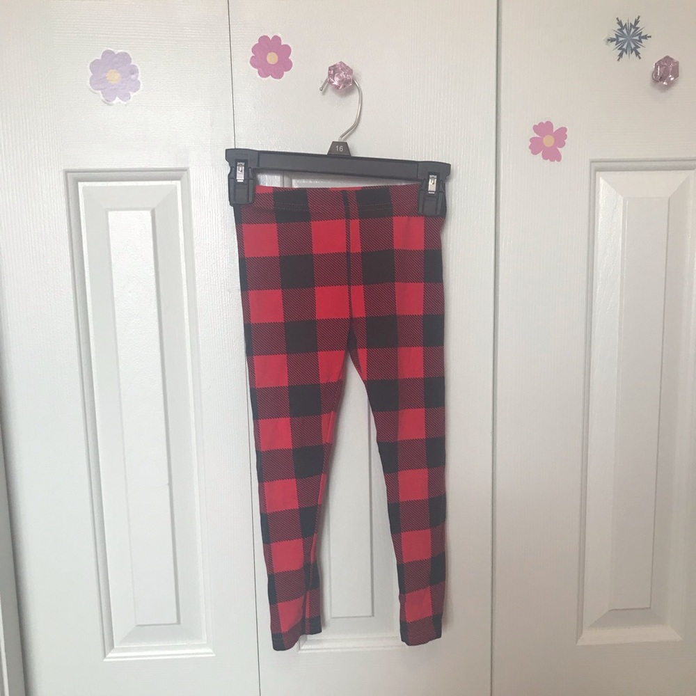 Red and Black Checkered Pants